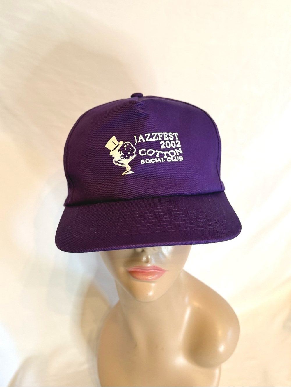 Vintage 2002 Jazzfest Cotton Social Club Hat KC Brand